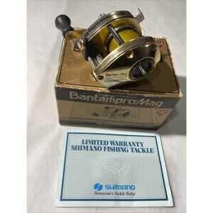Vintage Shimano Bantam Pro Mag 100X SG Baitcasting Reel Made In JAPAN Nice!